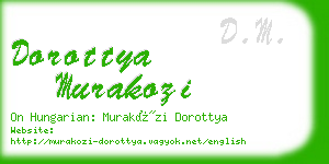 dorottya murakozi business card